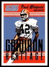 2015 Score Gridiron Heritage Paul Warfield Cleveland Browns #6