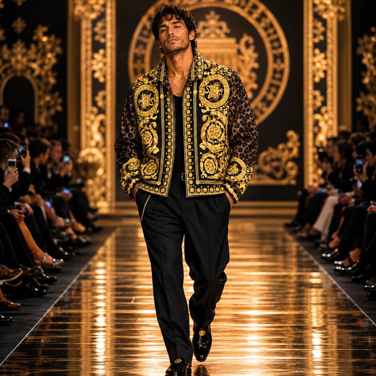 Versace Wild Baroc Print Blouson Jacket — Men's IT 48 (US 38) | New With Tags image 6