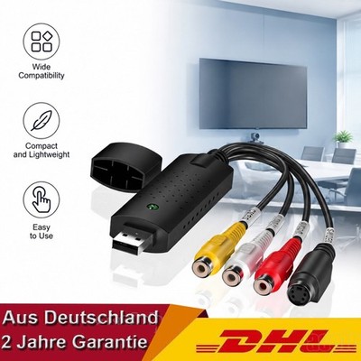 USB 2.0 Audio Video VHS to DVD VCR PC HDD Converter Adapter Digital Capture Card