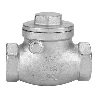 3/4 DN20 Stainless Steel One Way Swing Check Valve Female Thread WOG 200PSI SET