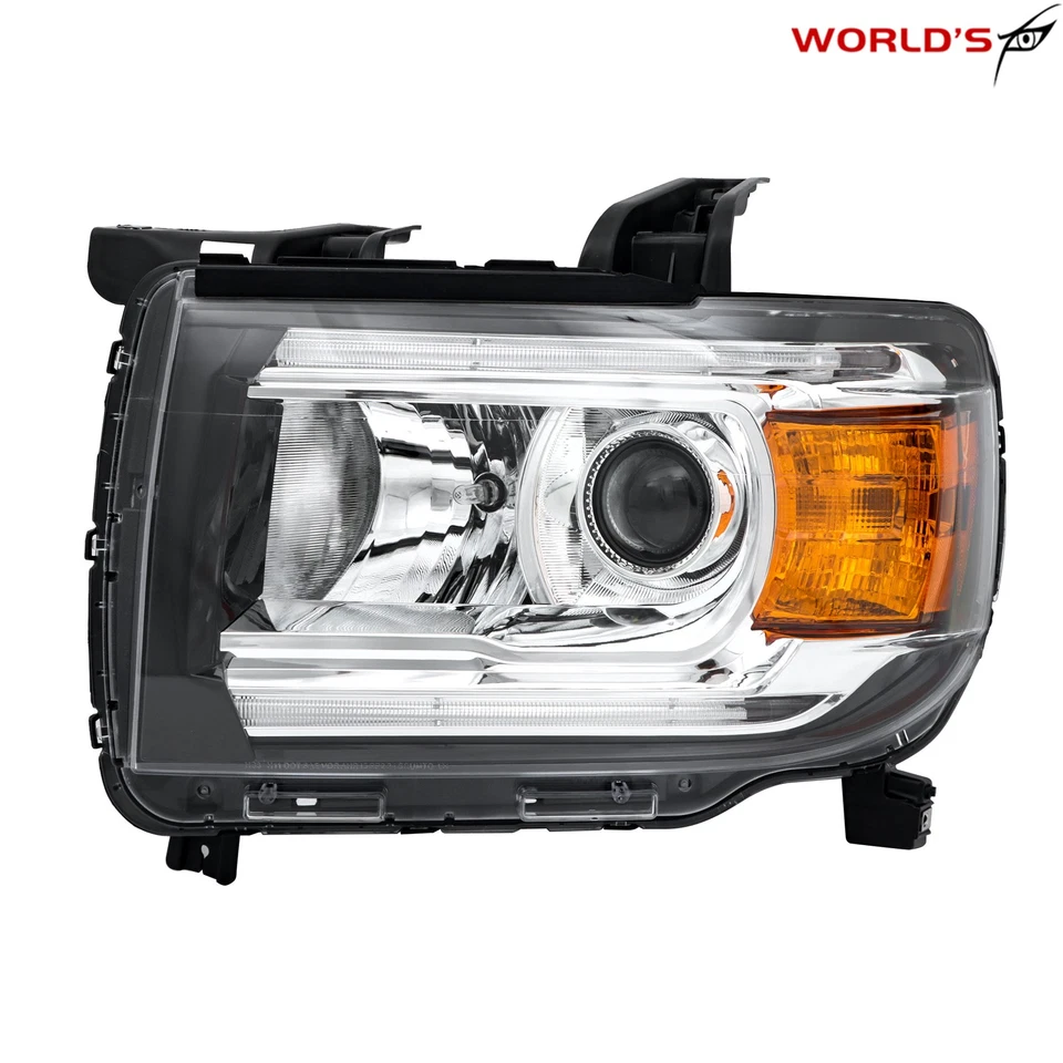 Fit For GMC Canyon 2015-2022 Halogen W/LED DRL Projector Headlight Headlamp Left - Image 2 of 4