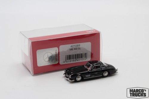 Herpa Mercedes-Benz 300 SL Flügeltürer, schwarz Nr. 421089 1:87 /HN3028 - Picture 1 of 1