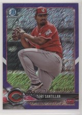 2018 Bowman Chrome Prospects Purple Shimmer Refractor Antonio Santillan Tony y0i