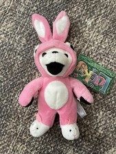 Lucky Bear Grateful Dead Plush Doll Beanie Limited Edition Liquid Blue