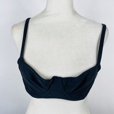 Aerie Bikini Top 34B Black Unlined Underwire