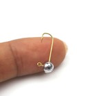 10 Pcs Micro Jig Head Fishing Hooks Ice Fishing Mini Crank Soft Lure Tackle UK