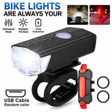 Super Bright LED Bike Light USB Rechargeable Bicycle Front Headlight Waterproof