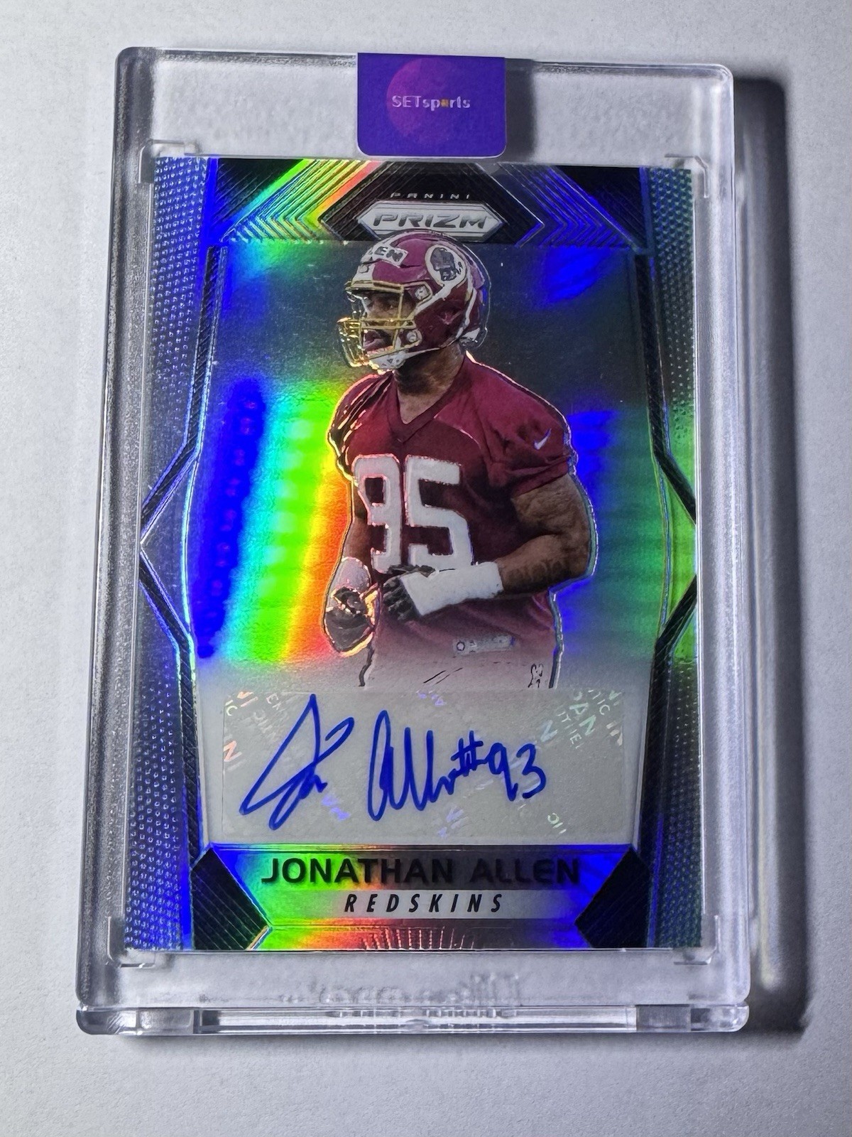 2017 Panini Prizm - Rookie Autographs Jonathan Allen #RA-JAL Silver Prizm
