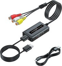 Female RCA to HDMI Converter with Cable for
