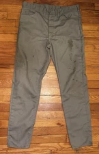 1960S JCPenney Pants 36x31" Foremost Tapered Utility Distressed Vintage Mod