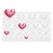Heart Shaped Resin Molds Silicone, Small Epoxy Resin Molds for Crafts Making Jew