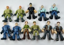 11 Imaginext Jurassic Park Lot Of 13 Figures Dinosaurs Owen Claire Soldiers