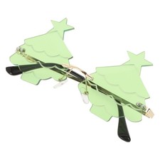 Portable Rimless Christmas Sunglasses Xmas Party Accessory Lightweight Pc Metal