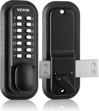 Mechanical Keyless Entry Door Lock, 14 Digit Keypad, Outdoor Gate Door Locks Set
