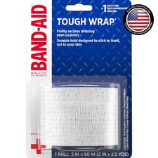 BAND-AID Tough Wrap: Self-Adhesive Waterproof Bandage - 2 x 2.5 Yards