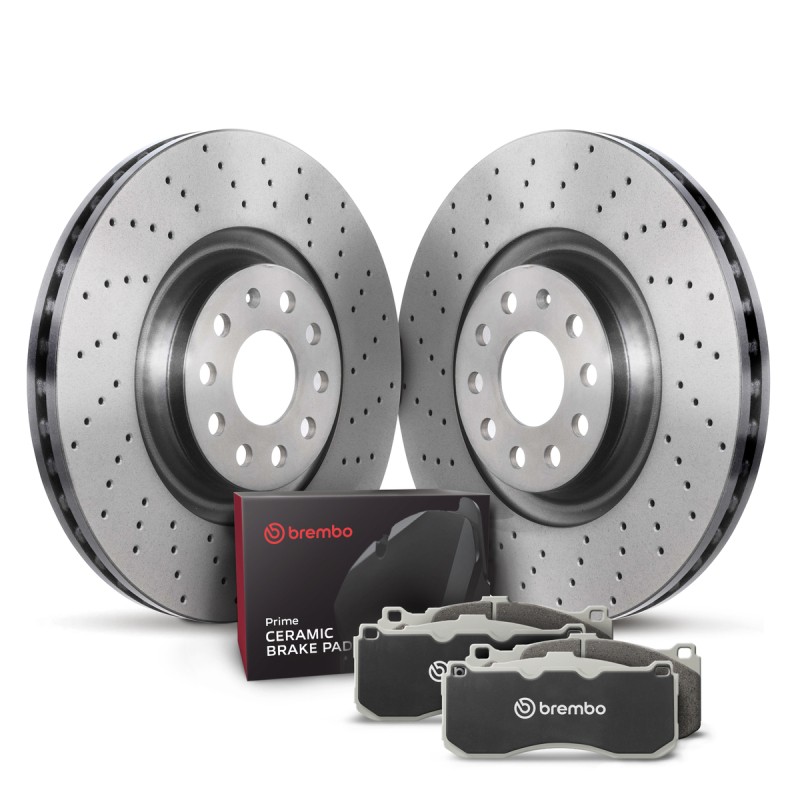 Brembo OE Fits 15-20 Audi A3 Quattro/19-23 Q3/15-20 S3/16-23 TTS Quattro/19-23