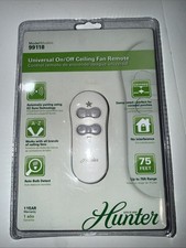Hunter 99118 Universal Fan Lights Remote Control and Receiver Combo New Sealed
