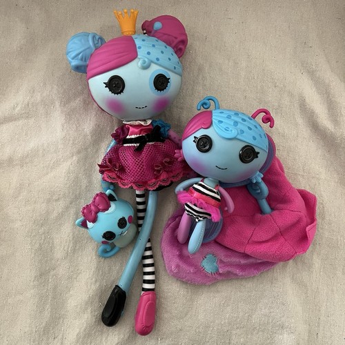 LALALOOPSY LALA OOPSIE DOLLs Lot PRINCESS ANISE Fairy Lilac W/ Pets