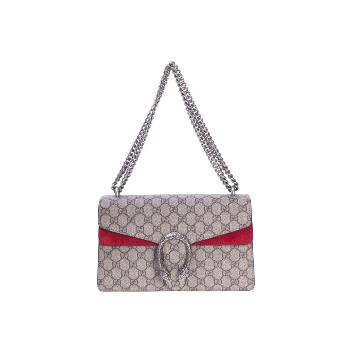 Gucci Dionysus Chain Tiger Head Buckle Crossbody Bag Small Women's 11x3.5x6.6 in