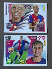 2x Panini Liga Este 2025/26 YAMAL Laminate #19+Superkids #14 Figure/Stickers