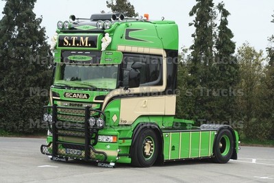 LKW Foto Scania R 730 Truck Frankreich grün S.T.M. HOLLAND #n9qx