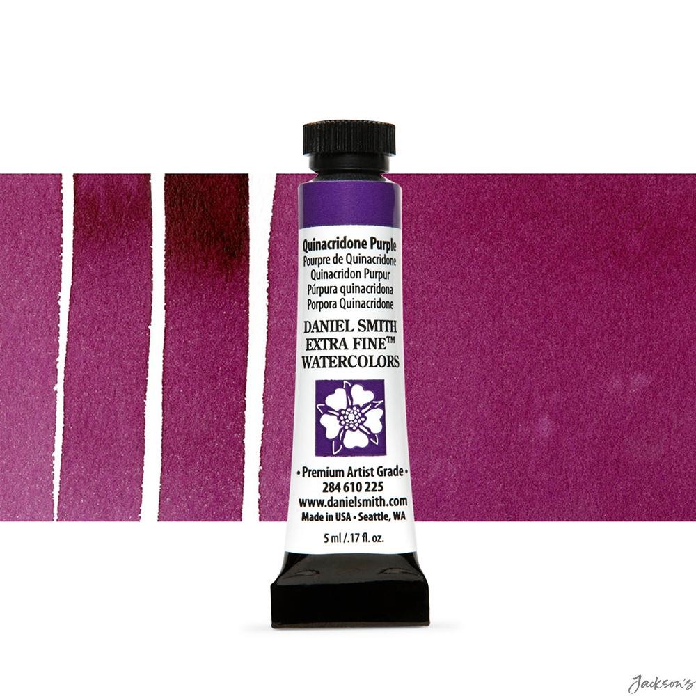 Daniel Smith Quinacridone Purple Watercolour Paint Tube 5ml Artist Painting