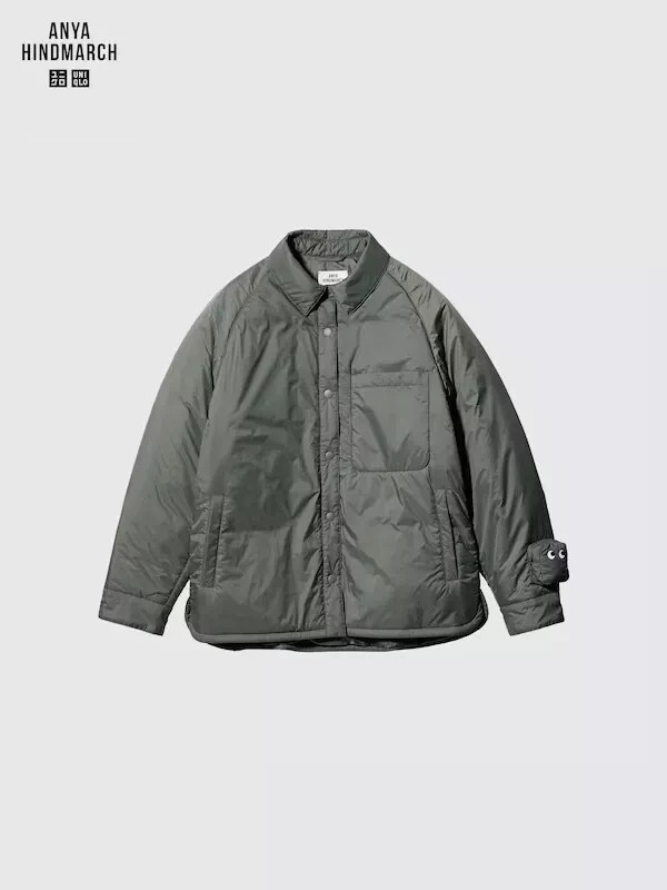 BNWT UNIQLO x ANYA HINDMARCH Navy PUFFERTECH Shirt Jacket - XS ! image 4