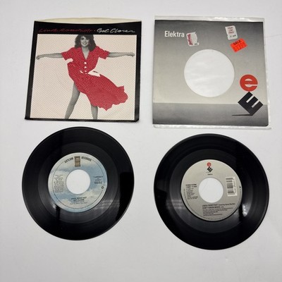 2 Linda Ronstadt Vinyl 45 Records - Don t Know Much/Get Closer
