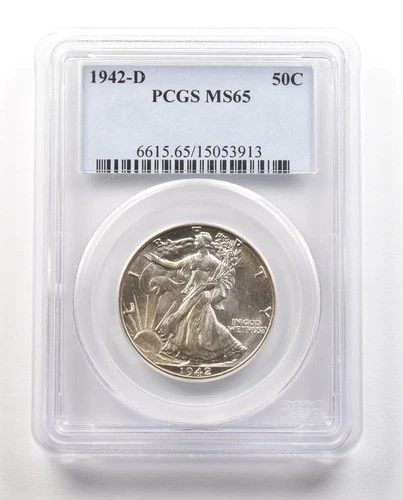 1942-D Walking Liberty Half Dollar MS65 PCGS *4840