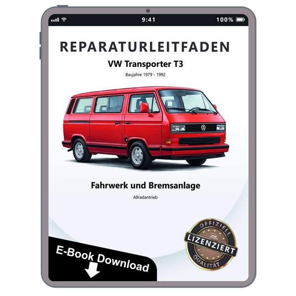VW Transporter T3 (79-92) Fahrwerk Lenkung Bremsen Allrad Reparaturanleitung PDF-image