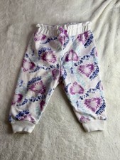 Juicy Couture baby Joggers Size 6/9 Months Tye Dye Hearts