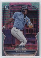 2023 Bowman Chrome Prospects Aqua & Pink Vapor Refractor /125 Xavier Isaac 0b0g