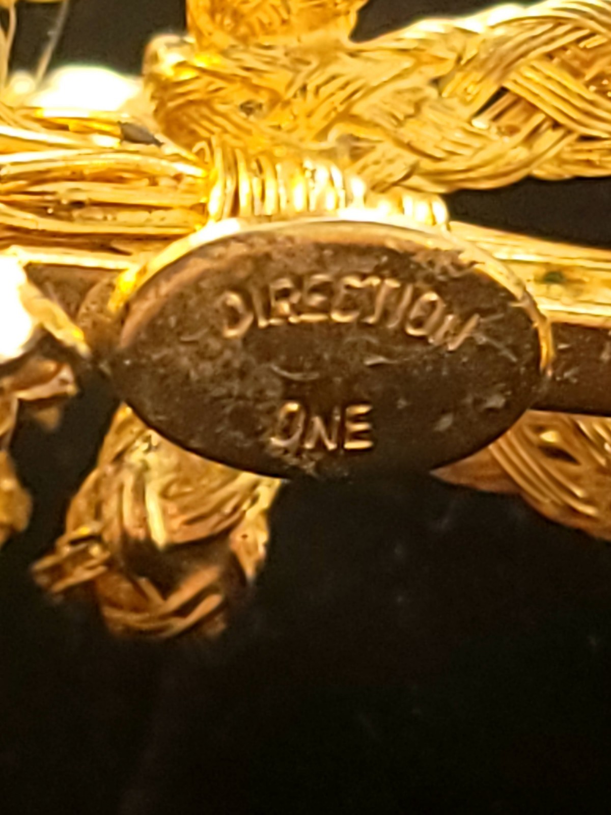 Direction One Signed VTG Multi-colored Rhinestone… - image 3