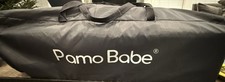 Pamo Babe Portable Enclosed Baby Playpen Crib with Mattress and Carry Bag, Gray