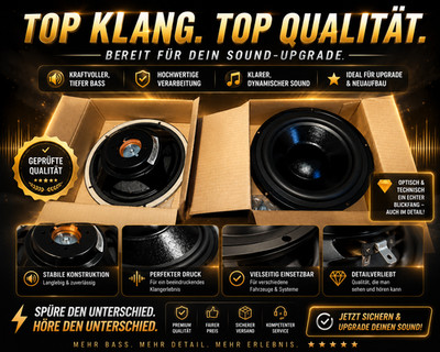       2 Dayton Audio SD215-PR Passivmembranen NEU OVP!      für HighEnd Sub