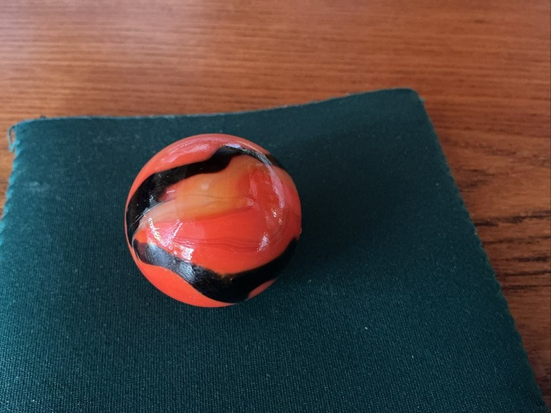 Big Boy Peltier Vintage Marble Remarkable Pattern Orange Black Design