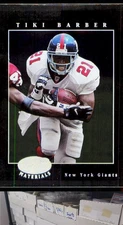 2001 Leaf Certified Materials #89 Tiki Barber - JL