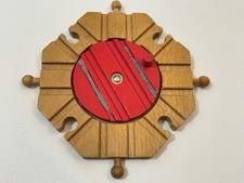 Wooden 8 Way Turntable Train Track Piece Fits Thomas & Brio P&P Discounts