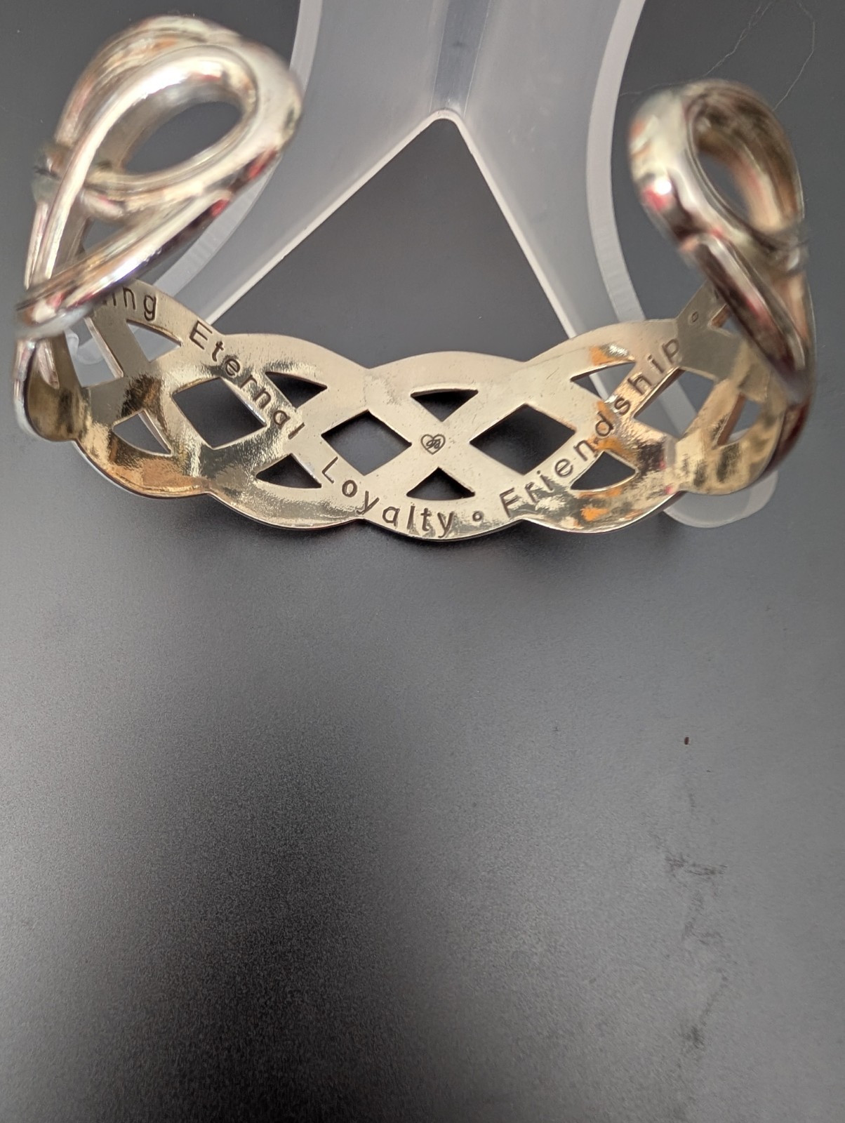 Brighton Silver Interlock Braid Cuff Bracelet - image 2