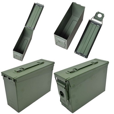 US Munitionskiste, Cal. 30 mm US AMMO BOX STEEL Metallkiste Metallbox Metall 