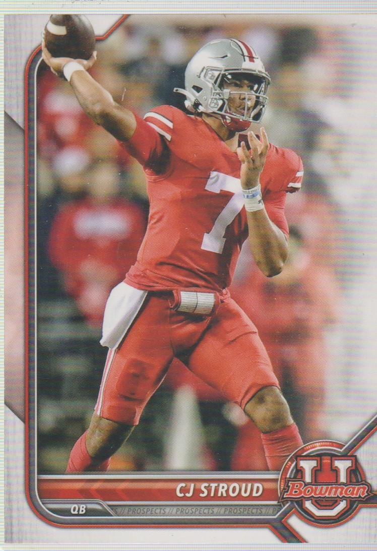 2021-22 Bowman University #90 C.J. Stroud Ohio State Buckeyes