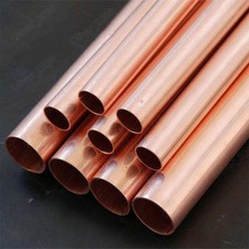 99.9% Pure Copper Tube Copper Pipe Length 250mm Select Size OD x ID x Length