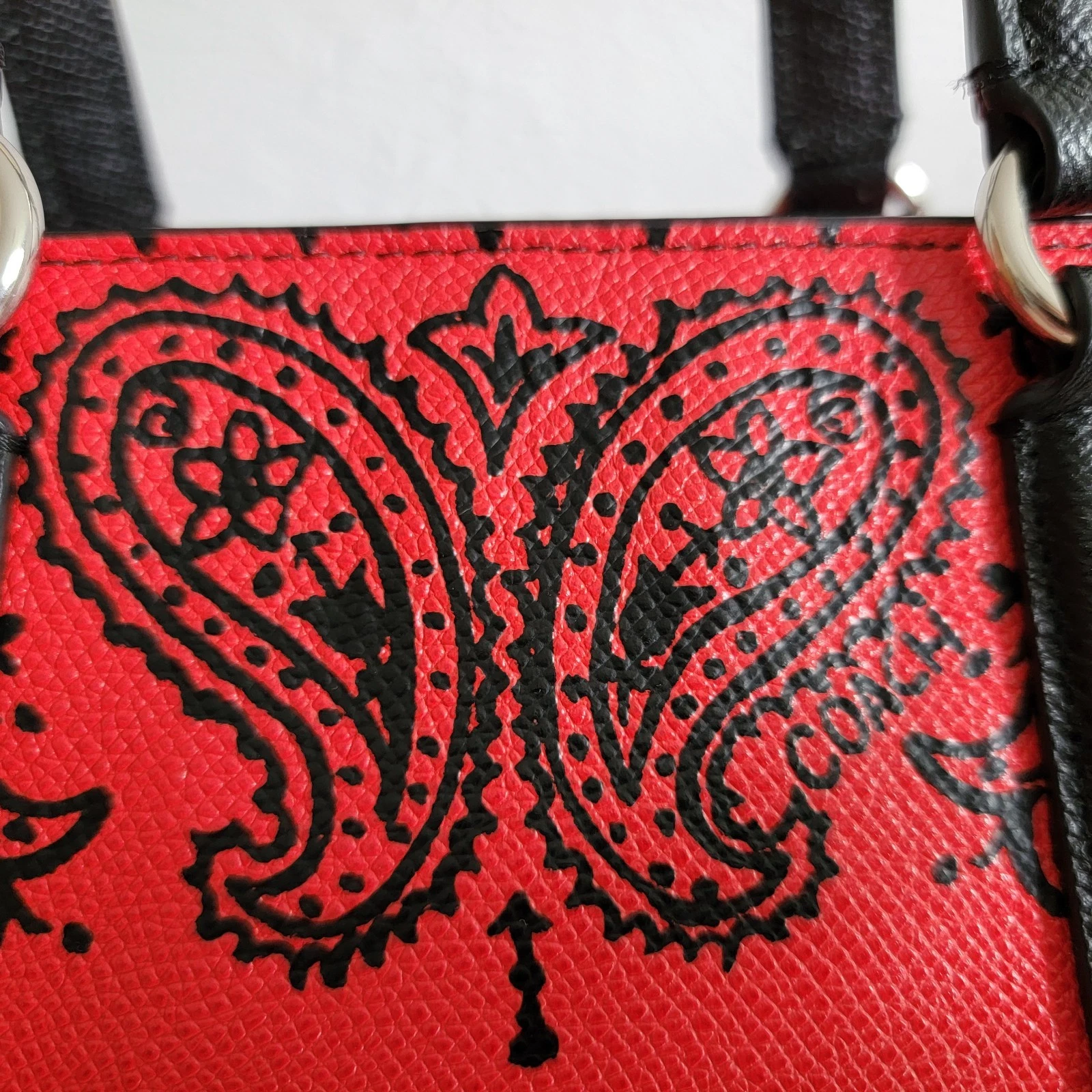 Borsa a tracolla Coach Crosby MINI in pelle stampata incrociata