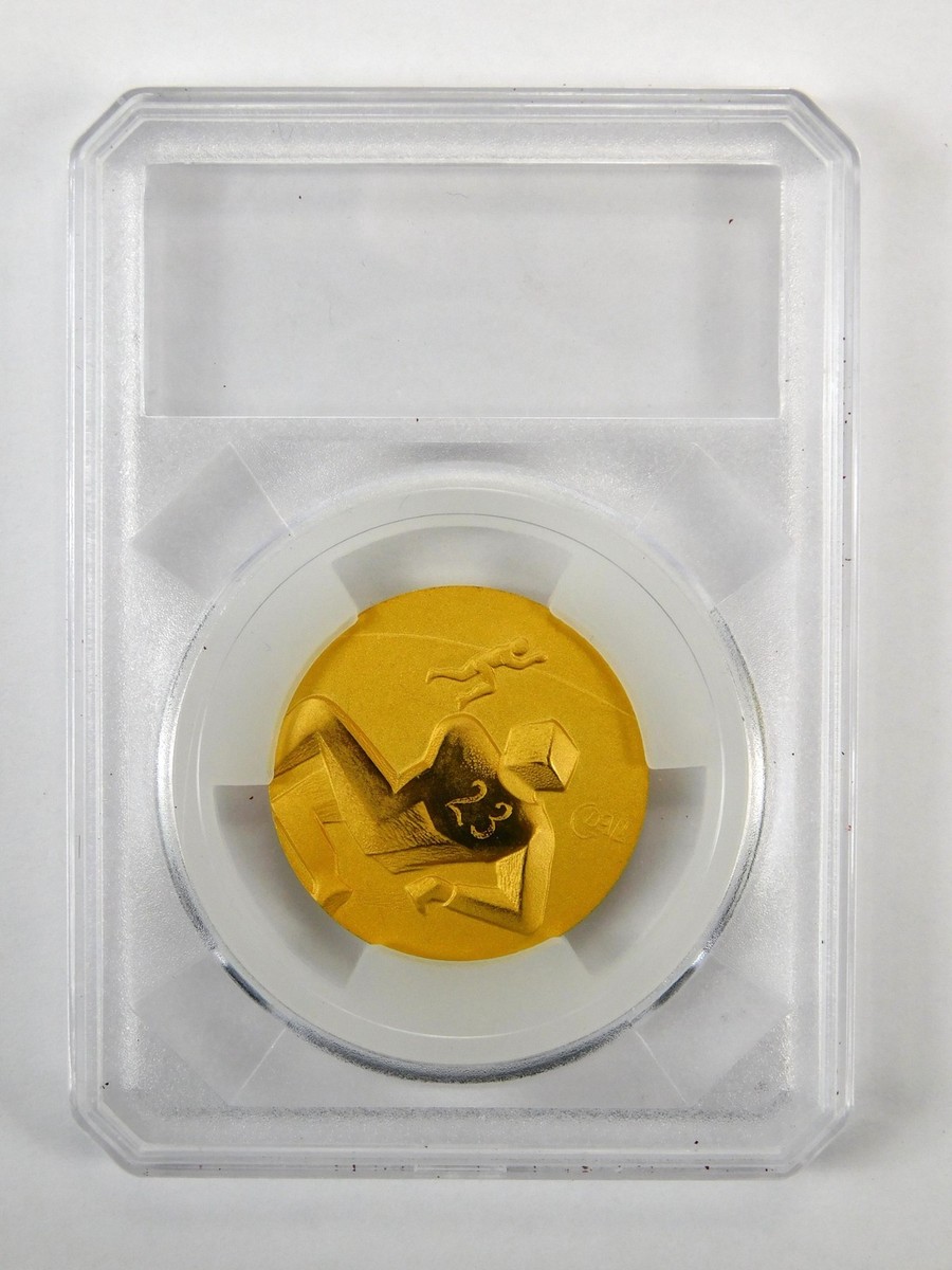 その他 Gold Medal Women's and Men's Designs US 1984 Salvador Dali Olympic Games Gold Medal Medallion Round