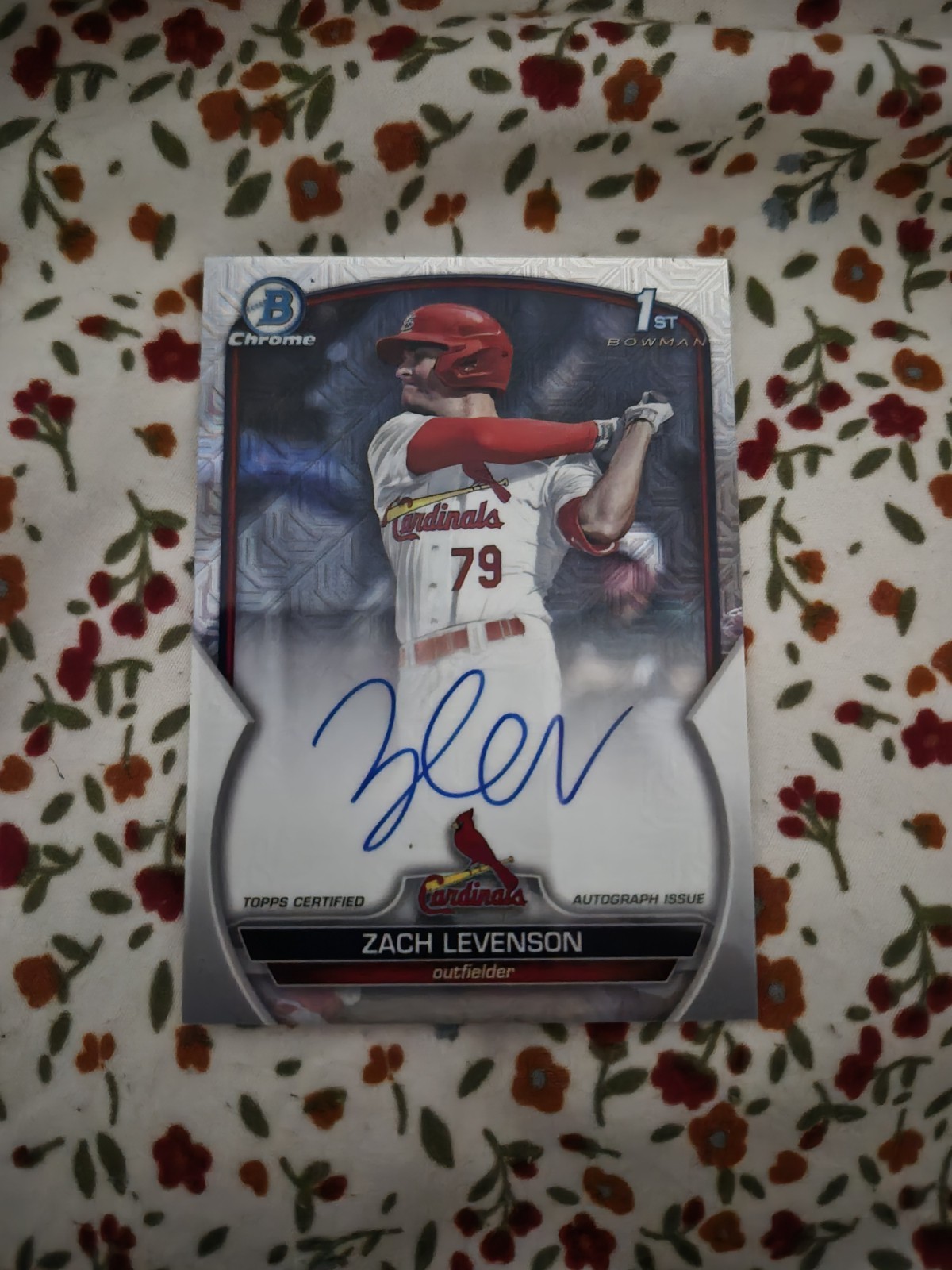 Zach Levenson 2023 Bowman Draft Chrome HTA Choice Mojo Auto Card /150 #CDA-ZL