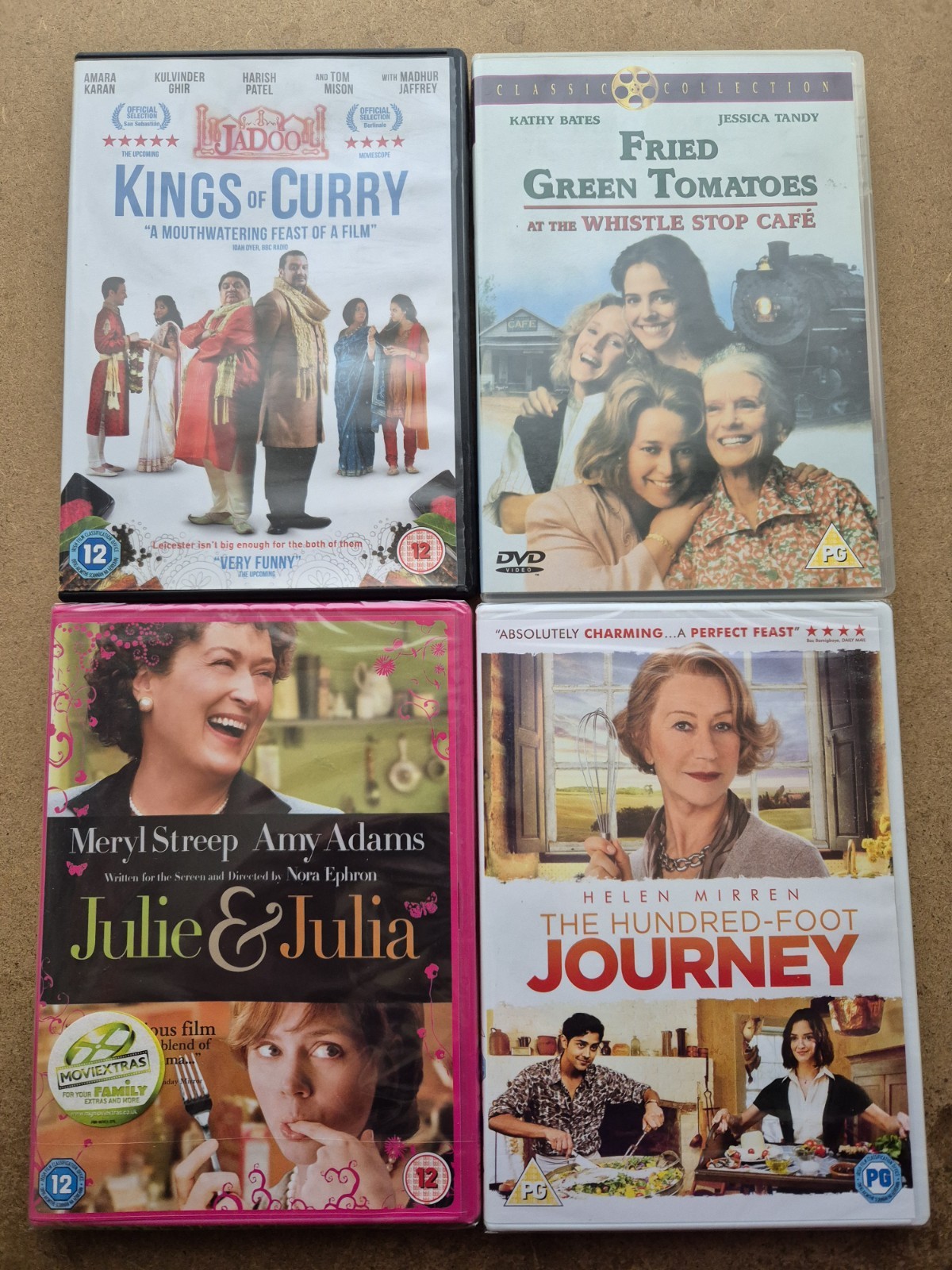 FOOD Film DVD lot. 4 X DVDs Lot. Drama/ Comedies. Food & Cooking Themed Films.