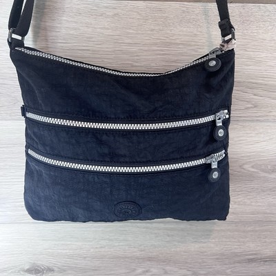 Kipling Alvar Crossbody Shoulder Nylon Black Multifunction Travel Mint Condition