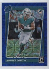 2021 Panini Donruss Optic Rated Rookie Blue Scope Prizm Hunter Long #281 0z30
