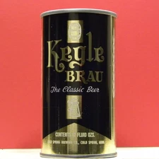 Kegle Brau Beer S/S Can Black & Gold Cold Spring Minnesota 343 1+ H/G P/T A/F