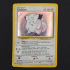 Pokemon TCG Card Clefairy 5/102 Base Set Holo Rare Vintage - HP
